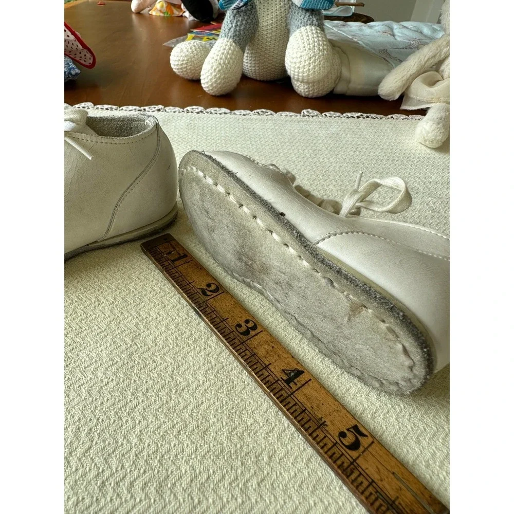 Leather lace up baby shoes 4D